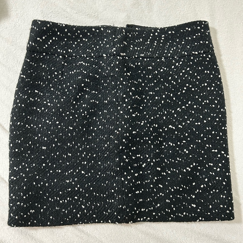 Vintage Black tweed mini skirt